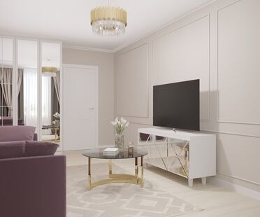 Фото № 4: Дизайн-проект двухкомнатной квартиры 69.9  м² Стиль Контемпорари для ЖК Изумрудные холмы