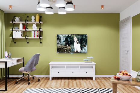 Фото № 6: Дизайн-проект однокомнатной квартиры 34.93  м² Скандинавский стиль для ЖК Московский