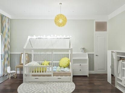 Фото № 2: Дизайн-проект трехкомнатной квартиры 70.91  м² Стиль Эклектика для ЖК ЗИЛ АРТ