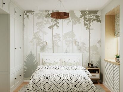 Фото № 2: Дизайн-проект трехкомнатной квартиры 41.9  м² Скандинавский стиль для ЖК Новый Петергоф