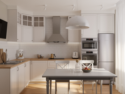 Фото № 1: Дизайн-проект однокомнатной квартиры 50.0  м² Стиль Контемпорари для ЖК Татьянин Парк