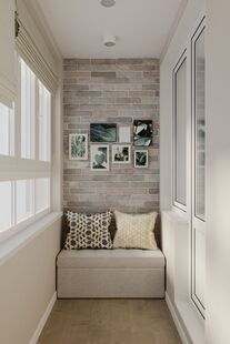 Фото № 3: Дизайн-проект однокомнатной квартиры 50.0  м² Стиль Контемпорари для ЖК Татьянин Парк