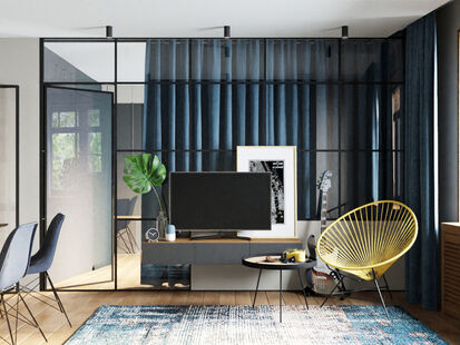 Фото № 1: Дизайн-проект двухкомнатной квартиры 36.38  м² Современный стиль для ЖК Московский