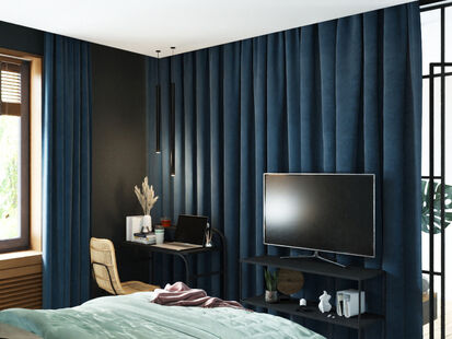 Фото № 3: Дизайн-проект двухкомнатной квартиры 36.38  м² Современный стиль для ЖК Московский