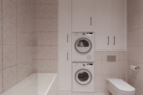 Фото № 6: Дизайн-проект четырехкомнатной квартиры 105.66  м² Стиль Современная классика для ЖК Виноградный