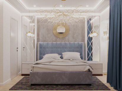 Фото № 3: Дизайн-проект двухкомнатной квартиры 56.71  м² стиль Модернизм для ЖК Московский