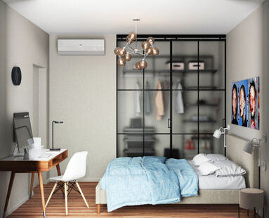 Фото № 1: Дизайн-проект двухкомнатной квартиры 45.83  м² Скандинавский стиль для ЖК в г. Оренбург