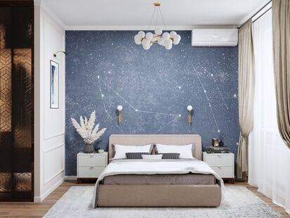 Фото № 2: Дизайн-проект двухкомнатной квартиры 53.01  м² стиль Модернизм для ЖК Москвичка