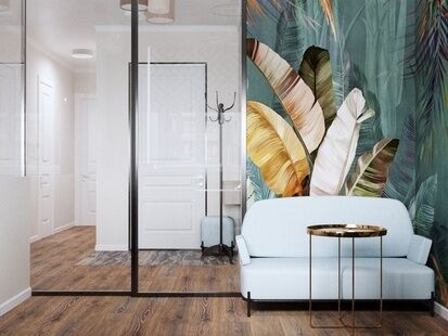 Фото № 4: Дизайн-проект двухкомнатной квартиры 53.01  м² стиль Модернизм для ЖК Москвичка