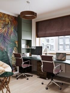 Фото № 5: Дизайн-проект двухкомнатной квартиры 53.01  м² стиль Модернизм для ЖК Москвичка