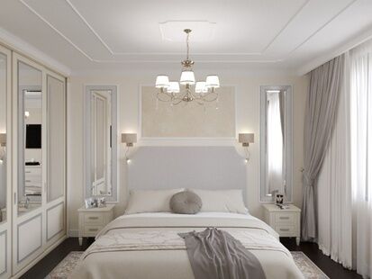 Фото № 5: Дизайн-проект трехкомнатной квартиры 94.1  м² Стиль Американская классика для ЖК Донской Олимп