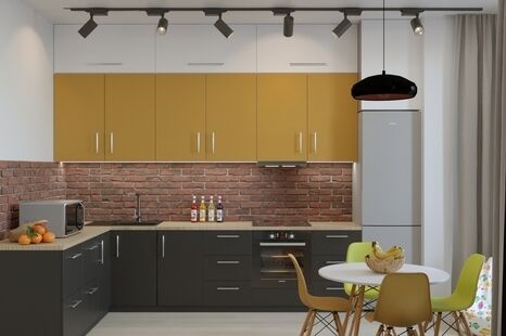 Фото № 1: Дизайн-проект квартиры-студии 35.76  м² Стиль Лофт для ЖК Невский