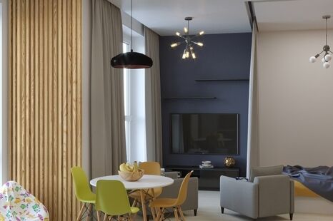 Фото № 4: Дизайн-проект квартиры-студии 35.76  м² Стиль Лофт для ЖК Невский