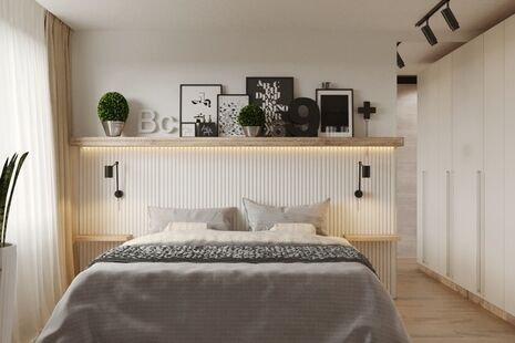 Фото № 5: Дизайн-проект трехкомнатной квартиры 62.9  м² Стиль Эклектика для ЖК Московский