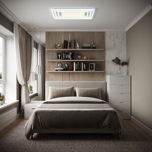 Фото № 1: Дизайн-проект трехкомнатной квартиры 51.64  м² Современный стиль для ЖК Мещерский Лес