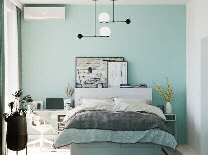 Фото № 1: Дизайн-проект трехкомнатной квартиры 82.2  м² Современный стиль для ЖК в Грузии