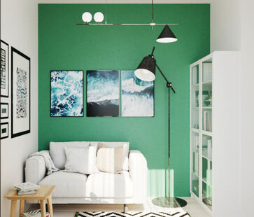 Фото № 4: Дизайн-проект трехкомнатной квартиры 82.2  м² Современный стиль для ЖК в Грузии