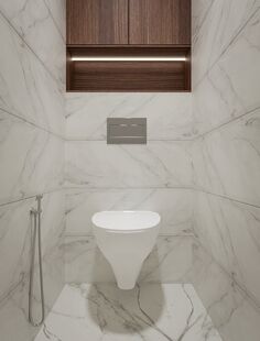 Фото № 4: Дизайн-проект однокомнатной квартиры 41.17  м² стиль Модернизм для ЖК Московский