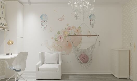 Фото № 3: Дизайн-проект детской 12.0  м² Стиль Современная классика для ЖК Московский