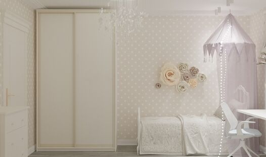 Фото № 4: Дизайн-проект детской 12.0  м² Стиль Современная классика для ЖК Московский