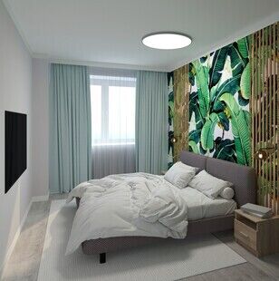 Фото № 5: Дизайн-проект трехкомнатной квартиры 65.4  м² Стиль Контемпорари для ЖК Одинбург