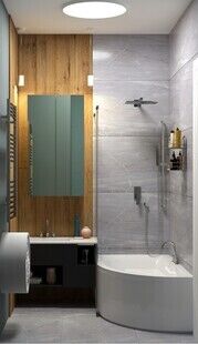 Фото № 6: Дизайн-проект трехкомнатной квартиры 65.4  м² Стиль Контемпорари для ЖК Одинбург