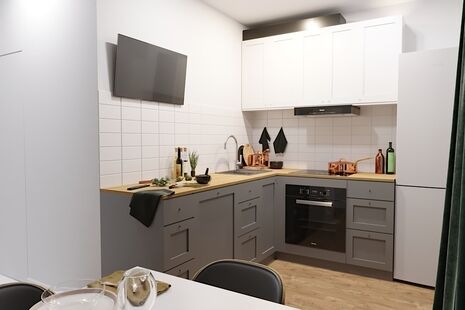 Фото № 6: Дизайн-проект однокомнатной квартиры 35.46  м² Скандинавский стиль для ЖК Красногорский