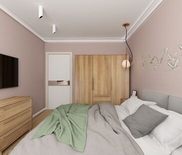 Фото № 5: Дизайн-проект двухкомнатной квартиры 39.71  м² Стиль Контемпорари для ЖК Лайф - Ботанический Сад