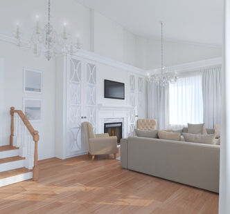 Фото № 4: Дизайн-проект дома/коттеджа 100.5  м² Стиль Современная классика для дома в г. звенигород