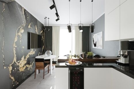 Фото № 5: Дизайн-проект двухкомнатной квартиры 64.8  м² Стиль Лофт для ЖК Селигер Сити