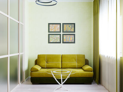 Фото № 6: Дизайн-проект двухкомнатной квартиры 60.84  м² Современный стиль для ЖК Усово Парк