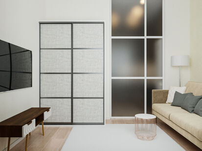 Фото № 4: Дизайн-проект двухкомнатной квартиры 60.84  м² Современный стиль для ЖК Усово Парк