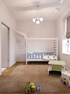 Фото № 4: Дизайн-проект четырехкомнатной квартиры 87.81  м² стиль Модернизм для ЖК Фестиваль Парк