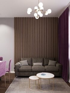 Фото № 3: Дизайн-проект четырехкомнатной квартиры 87.81  м² стиль Модернизм для ЖК Фестиваль Парк