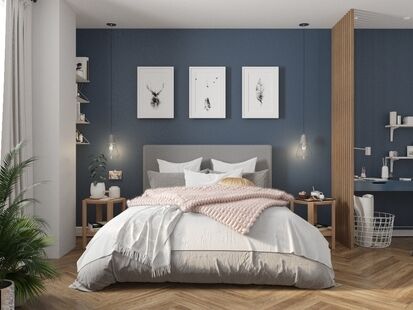 Фото № 1: Дизайн-проект квартиры-студии 28.9  м² Скандинавский стиль для ЖК в г. Пермь