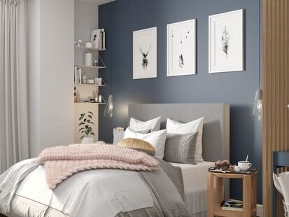 Фото № 6: Дизайн-проект квартиры-студии 28.9  м² Скандинавский стиль для ЖК в г. Пермь