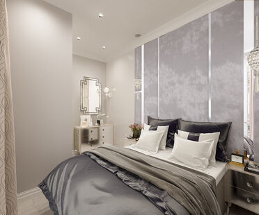 Фото № 2: Дизайн-проект трехкомнатной квартиры 60.69  м² Стиль Современная классика для ЖК Квартал на Никулинской