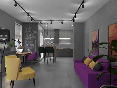 Фото № 3: Дизайн-проект дома/коттеджа 32.48  м² стиль Модернизм для этажа частного дома