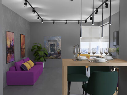 Фото № 4: Дизайн-проект дома/коттеджа 32.48  м² стиль Модернизм для этажа частного дома