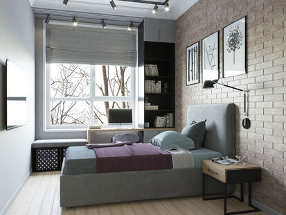 Фото № 5: Дизайн-проект дома/коттеджа 118.58  м² Современный стиль для ЖК Этажа частного дома