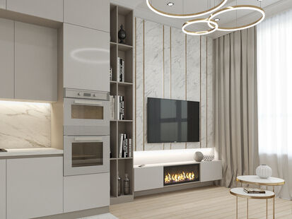 Фото № 6: Дизайн-проект дома/коттеджа 118.58  м² Современный стиль для ЖК Этажа частного дома