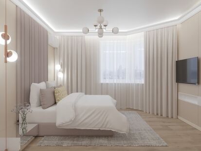 Фото № 3: Дизайн-проект дома/коттеджа 166.2  м² Стиль Эклектика для одноэтажного дома в г. щелково