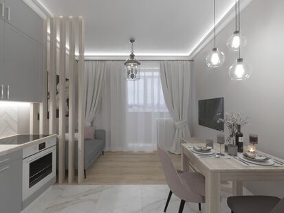 Фото № 4: Дизайн-проект дома/коттеджа 166.2  м² Стиль Эклектика для одноэтажного дома в г. щелково