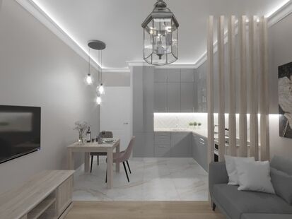 Фото № 6: Дизайн-проект дома/коттеджа 166.2  м² Стиль Эклектика для одноэтажного дома в г. щелково