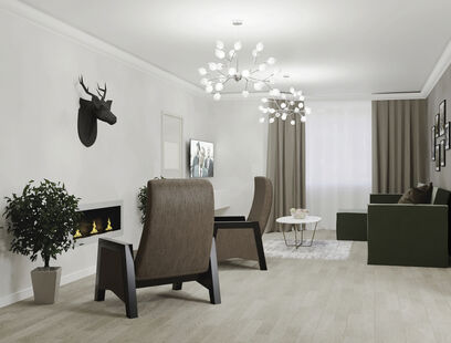 Фото № 6: Дизайн-проект пятикомнатной квартиры 104.28  м² Современный стиль для ЖК в г. Красногорск