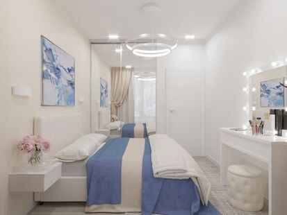 Фото № 5: Дизайн-проект трехкомнатной квартиры 80.7  м² стиль Модернизм для ЖК Маяковский