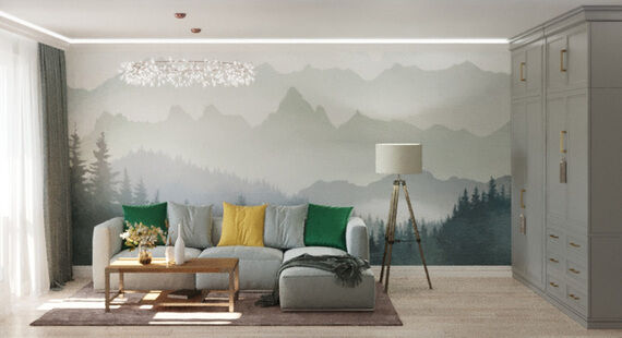 Фото № 1: Дизайн-проект двухкомнатной квартиры 53.27  м² Современный стиль для ЖК Московский