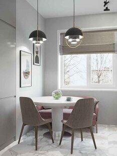 Фото № 3: Дизайн-проект двухкомнатной квартиры 49.5  м² стиль Модернизм для ЖК Московский