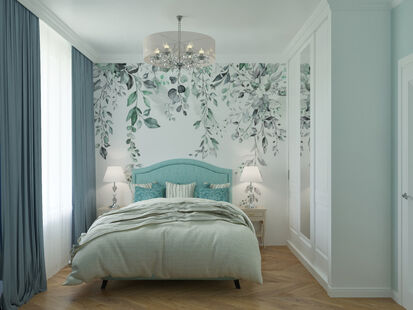 Фото № 5: Дизайн-проект трехкомнатной квартиры 73.69  м² Стиль Классика для ЖК Хэдлайнер