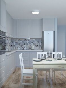 Фото № 3: Дизайн-проект трехкомнатной квартиры 70.6  м² Скандинавский стиль для ЖК Московский